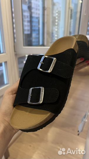 Birkenstock тапки черные 37