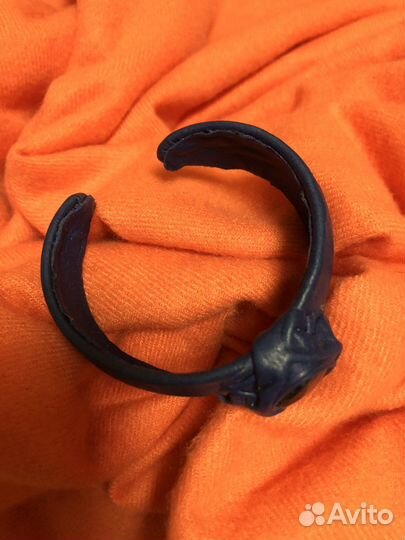 Браслет с лазуритом. Кожаный