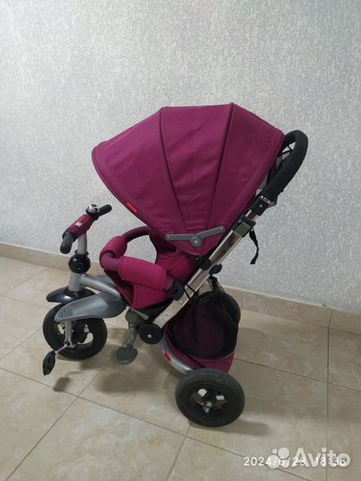 Детский трехколесный велосипед-коляска