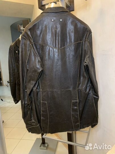 Кожанный пиджак Hugo Boss Orange