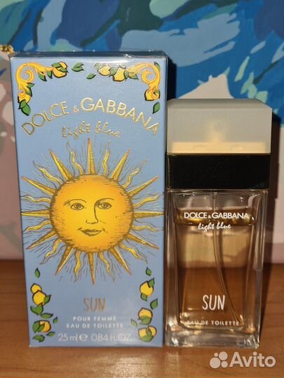 Духи dolce & gabbana light blye sun