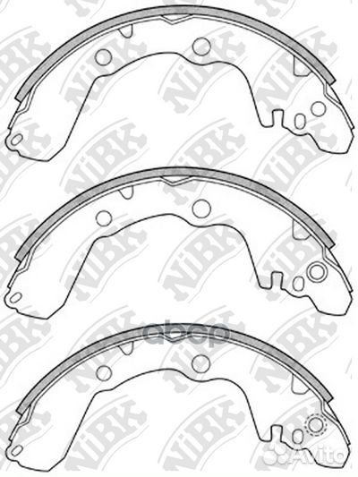 Колодки барабан.mitsubishi lancer 1.6 1992 - 20
