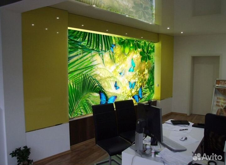 Стекло с фотопечатью с подсветкой