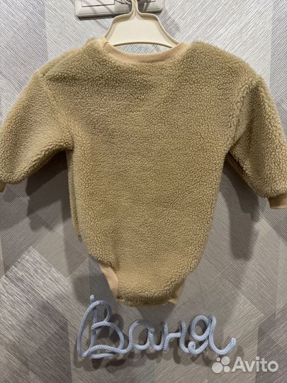 Боди плюшевый мишка 80