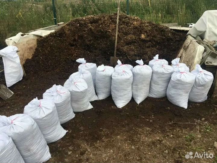 Навоз перегной в мешках