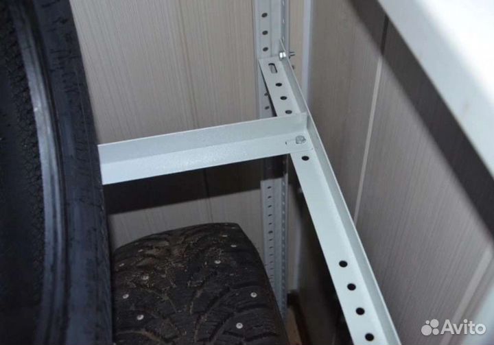 Металлический стеллаж для шин, колёс 500х1200х1800