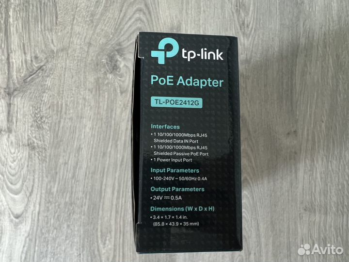 PoE адаптер TP-Link TL-POE2412G