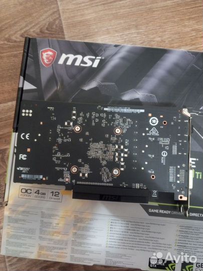 Видеокарта GTX 1050 ti MSI