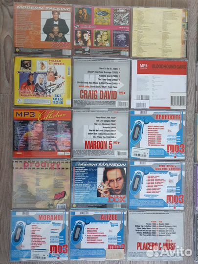 MP3 и CD диски с зарубежной и российской музыкой