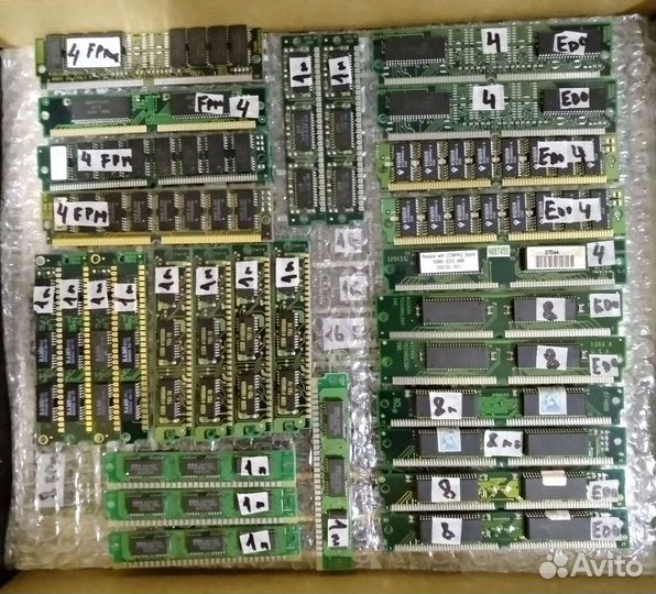 DDR2 - 2Gb (запечатана); DDR1- 1Gb; Simm 72 pin