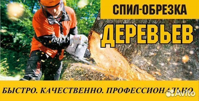 Спил деревьев, обрезка, корчевание пней