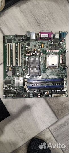 Материнская плата сокет 775 + процессор