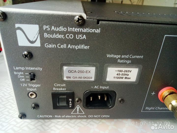 Усилитель мощности PS Audio GCA -250-EX
