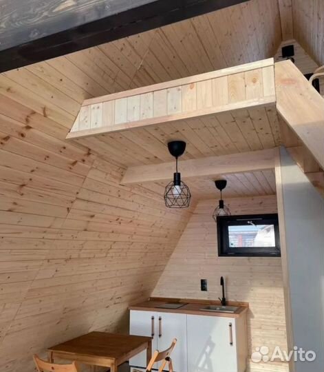 Каркасный дом А-фрейм в наличии