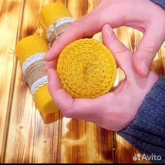 Свечи восковые медовые