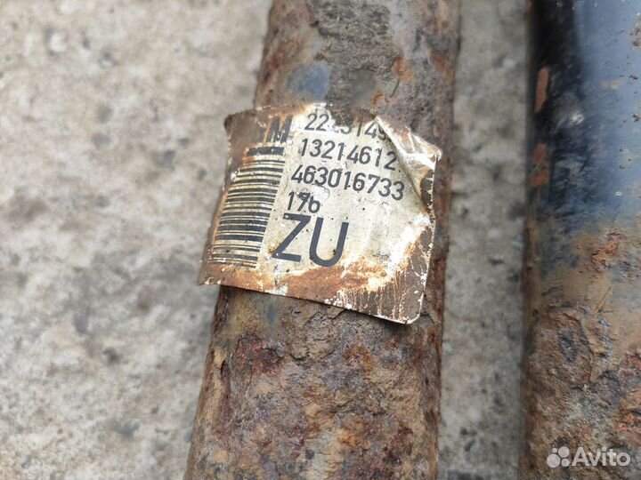 Амортизаторы задние на Opel Combo Meriva A