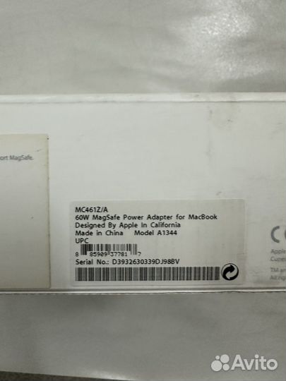 Зарядка для ноутбука apple macbook 60 W