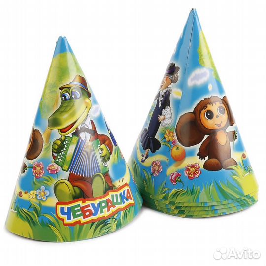 Праздничные колпаки, набор 6шт, новые