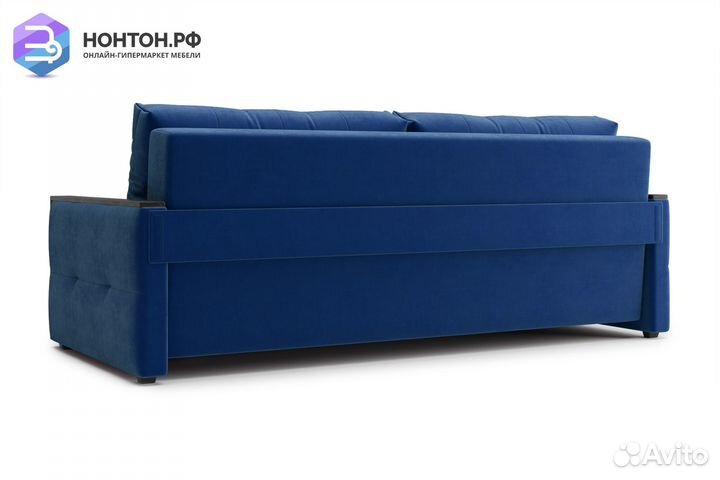 Диван еврокнижка Инсайд 3-х местный темно-синий