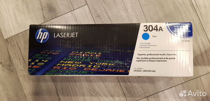 Оригинальный картридж HP 304A CC531A Cyan