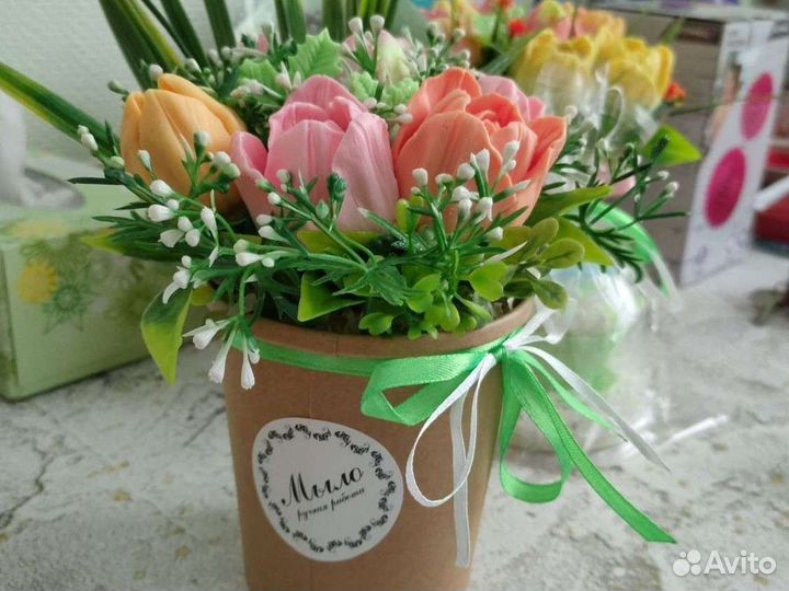 Букеты из мыла, индивидуально, ярко и красиво