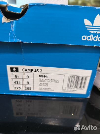 Кроссовки Adidas campus 2. Оригинальные