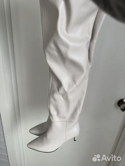 Ботфорты белые