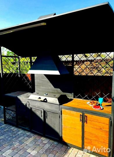 Мангал 6 мм, печка под казан, гриль, барбекю