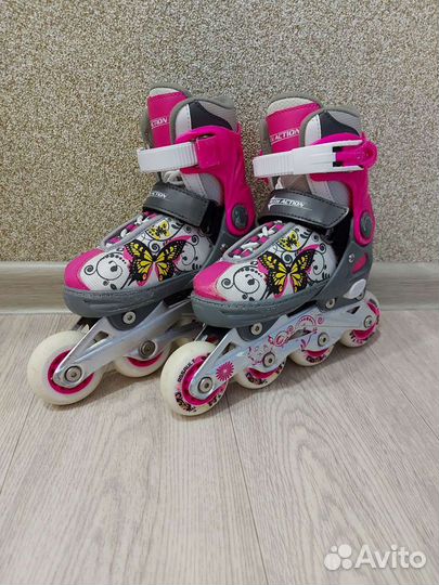 Роликовые коньки детские раздвижные 29-32