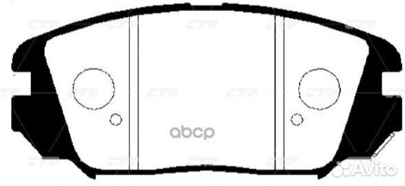 Колодки hyundai elantra (HD)(2006-2011) GK0485 CTR