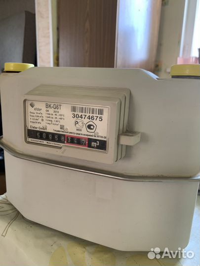 Газовый счетчик вк g6