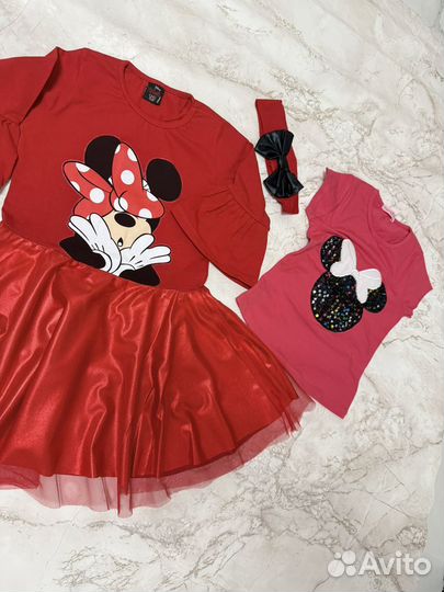 Платье мини маус новое
