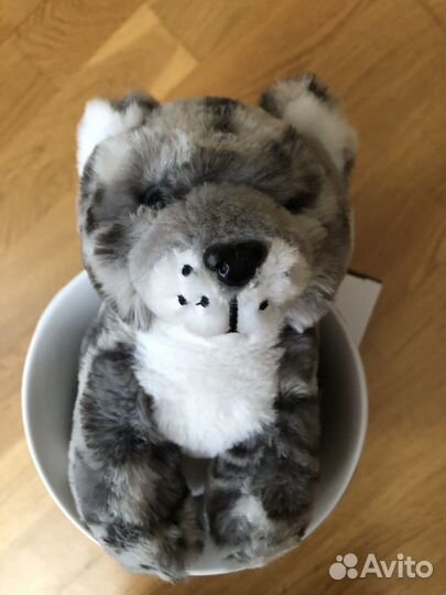 Мягкая игрушка в пиале Снежный барс