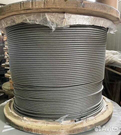 Трос канат стальной 12мм для кранов некрутящийся