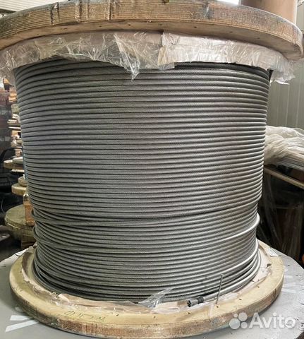 Трос канат стальной 12мм для кранов некрутящийся