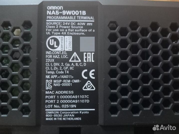 Omron NA5-9W001B Сенсорная панель оператора