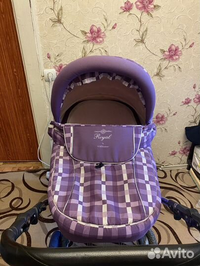 Коляска 2 в 1 сиреневая