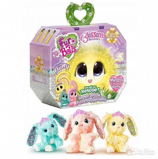 Пушистик-потеряшка Цветочный кролик