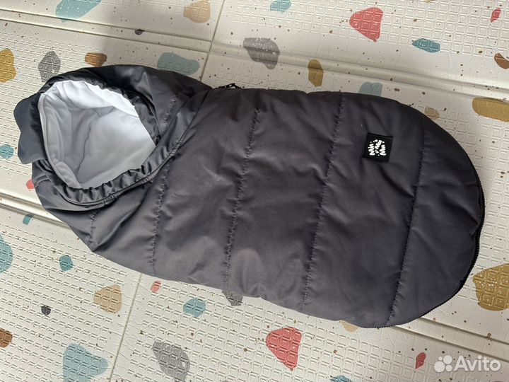 Кокон-конверт для новорожденных зимний