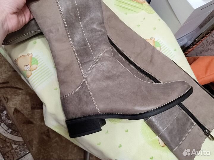 Сапоги новые кожа 37