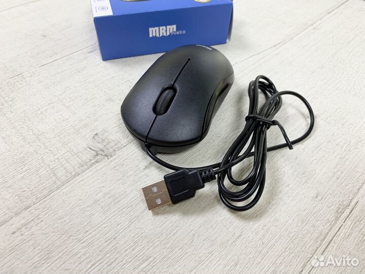 Мышь проводная USB MRM G003 черный