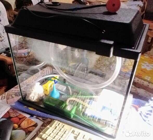 Аквариум 35л с крышкой, подсветкой, фильтром и пр