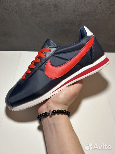 Кроссовки nike air cortez classic navy red 43