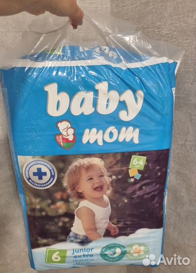 Подгузники baby mom 6