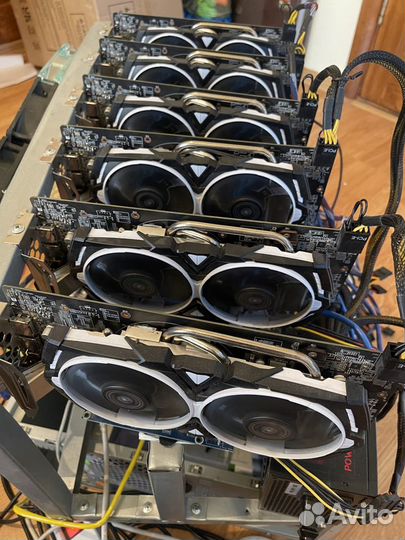 Риг видеокарты MSI RX 580 Armor 8 Gb