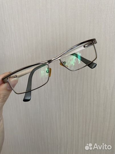 Очки с металлической оправой линзы -2.00