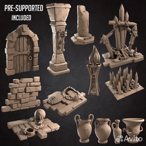 Набор Миниатюр DnD 5th e Dungeon Assets Pack