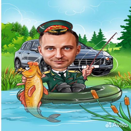 Шаржи, коллажи