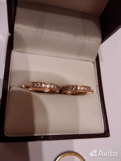 Серебряный комплект 925 пробы с фианитами р 17,5