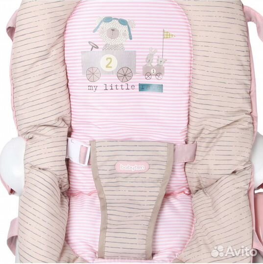 Шезлонг детский babyton pink
